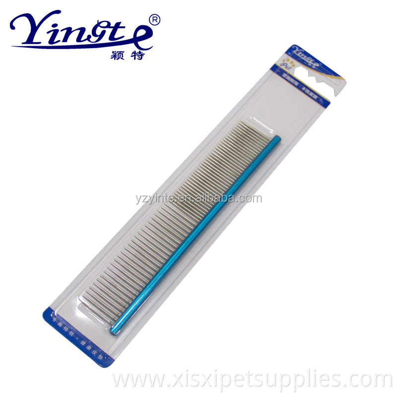 Factory Wholesale Stainless Steel Pet Cat Dog Hair Grooming Flea Comb